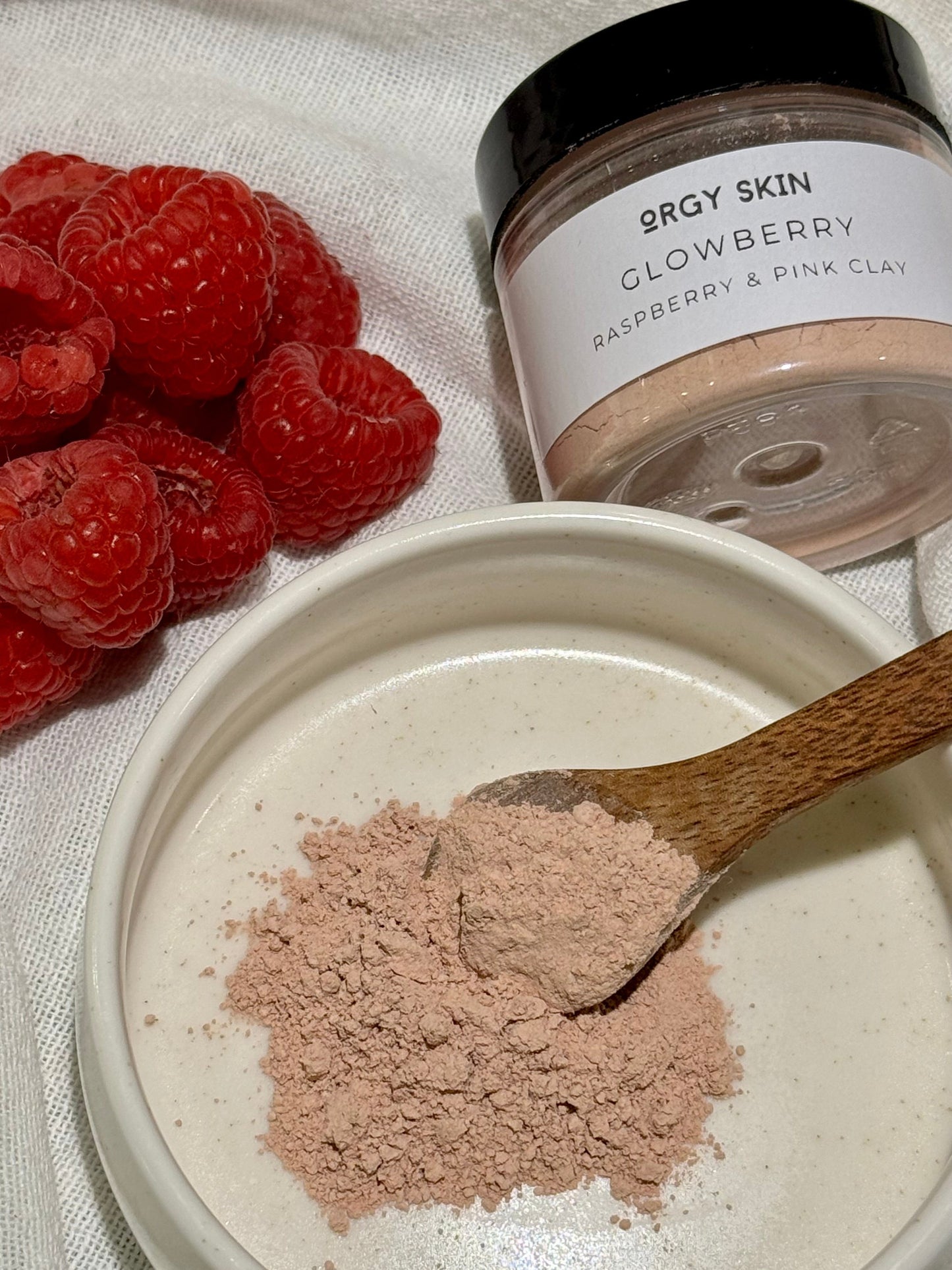 Glowberry - Raspberry & Pink Clay Face Mask